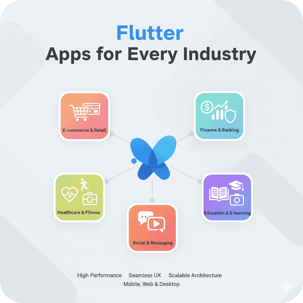 a snap shot of flutter in every industry