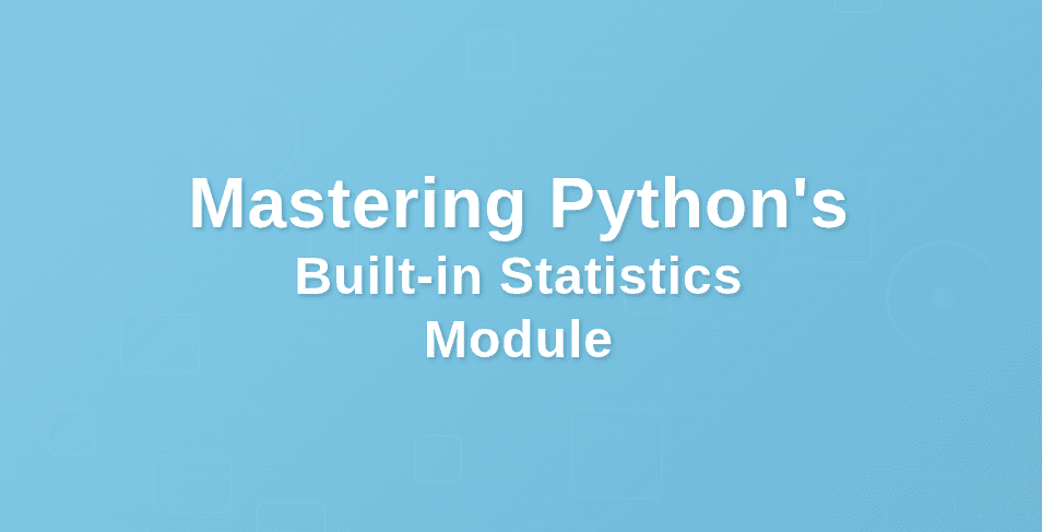 Statistics Module-banner