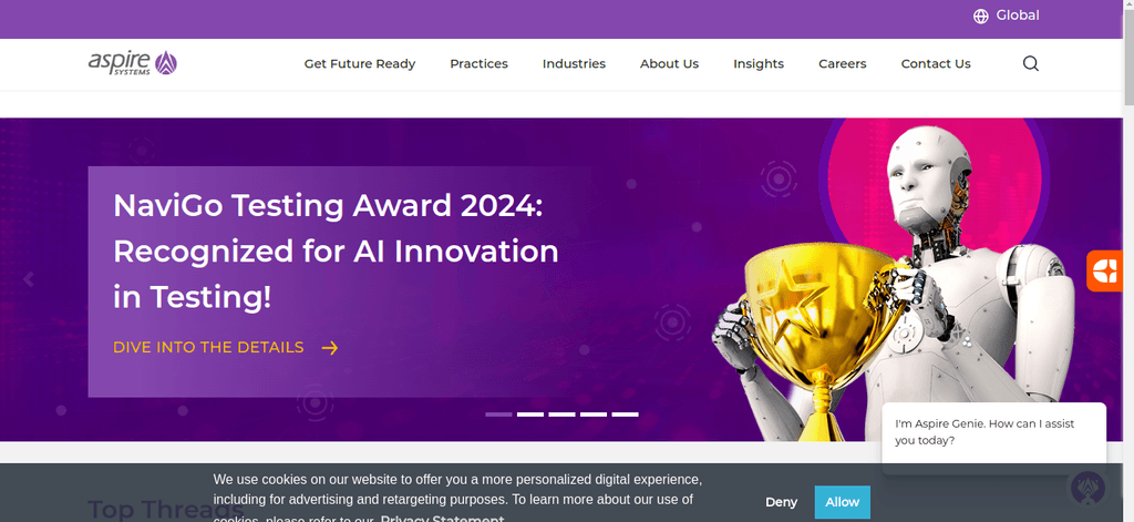 a snapshot of the company mentioned under the list of top software testing companies from India