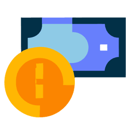 icon for costs saving service offering feature by Code B on a hire page