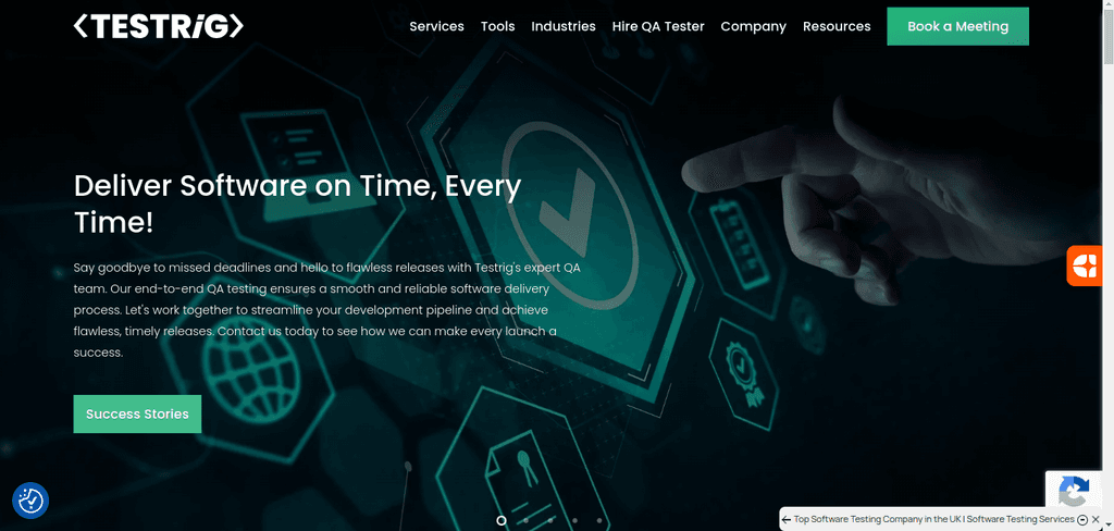 a snapshot of the company mentioned under the list of top software testing companies from India