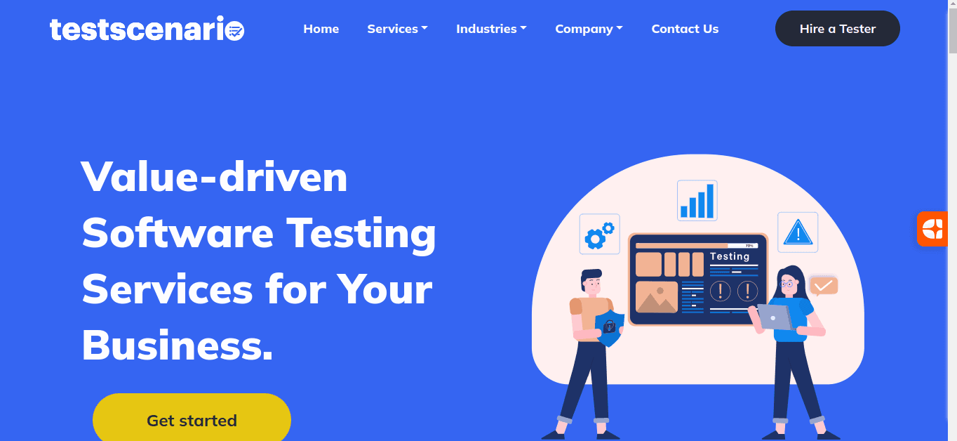 a snapshot of the company mentioned under the list of top software testing companies from India