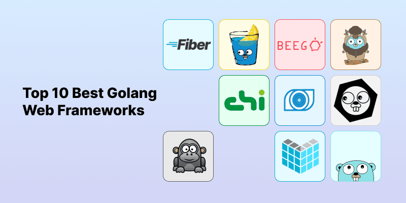 Top Golang Web Frameworks in 2025: banner image
