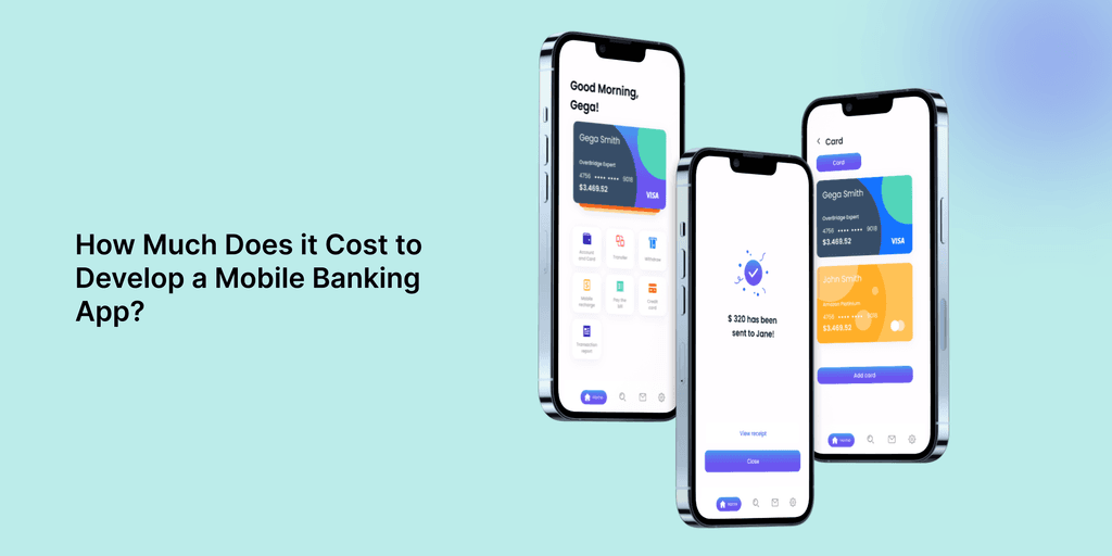 Title image for a blog on how much does it cost to develop a banking app